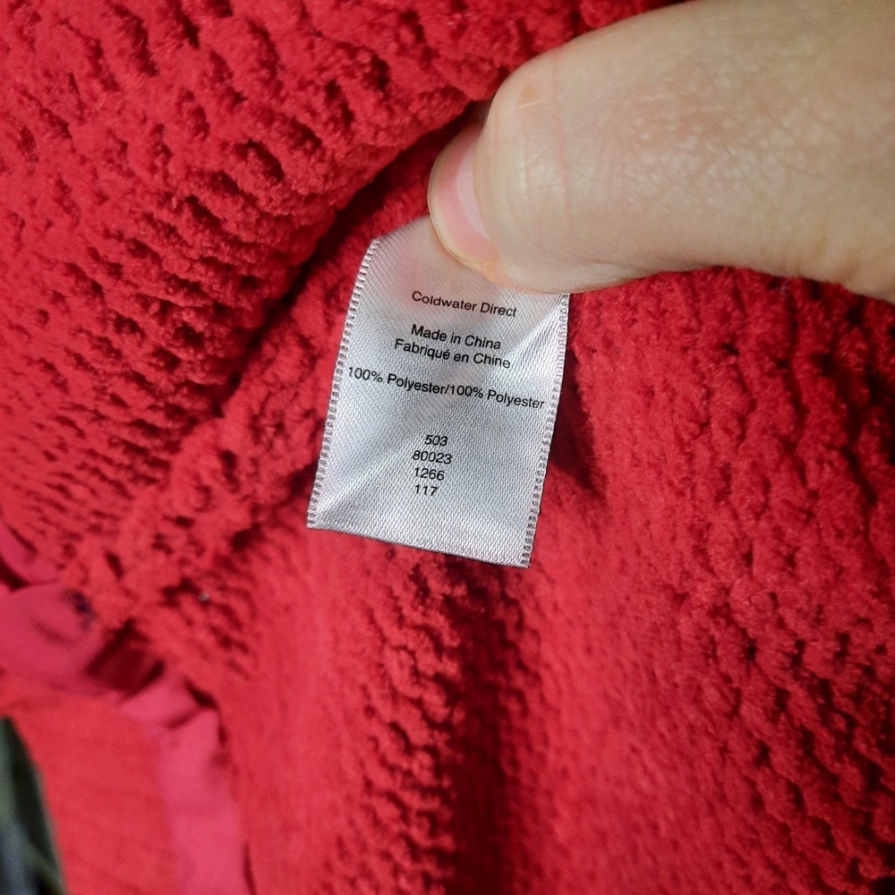 Coldwater Creek Womens Cardigan Sweater Red Open Front Size Small - Picture 4 of 4